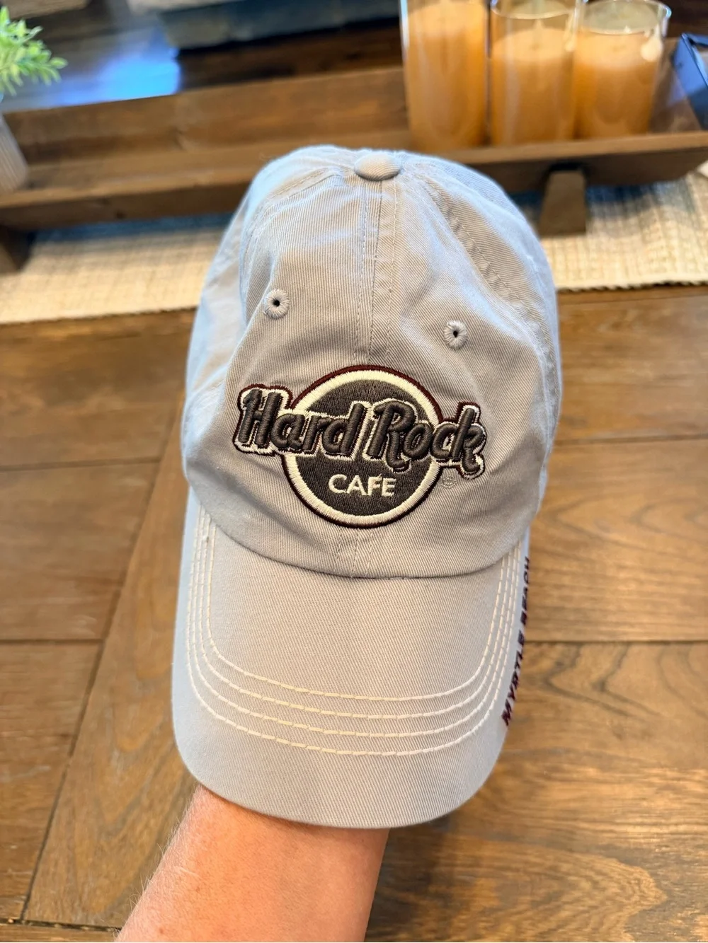 Hard Rock Cafe Women's Baseball Cap with Embroidered Logo